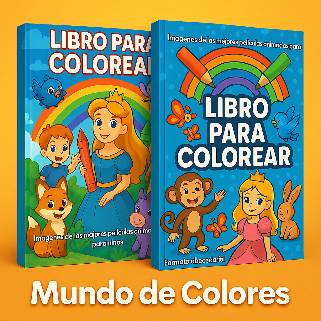 Mundo de Colores – Pack de 2 Ebooks para Colorear